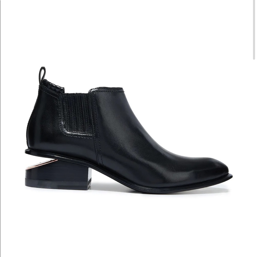 Alexander Wang Kori Black Ankle Boots Rose Gold size 39 (8.5/9 US)